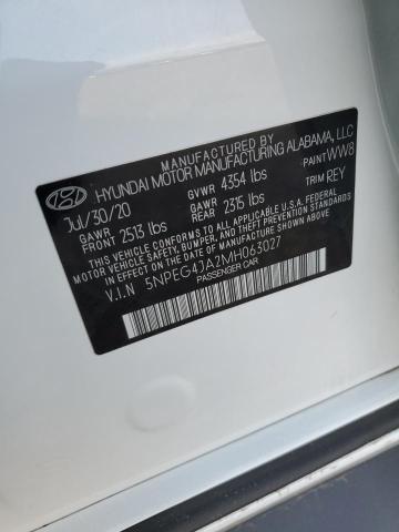 2021 HYUNDAI SONATA SE 5NPEG4JA2MH063027