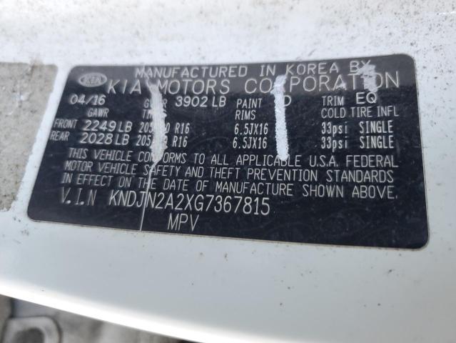 2016 KIA SOUL KNDJN2A2XG7367815
