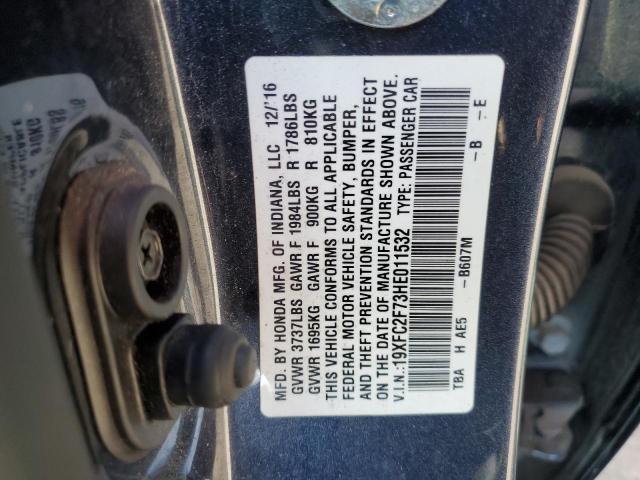 2017 HONDA CIVIC EX 19XFC2F73HE011532