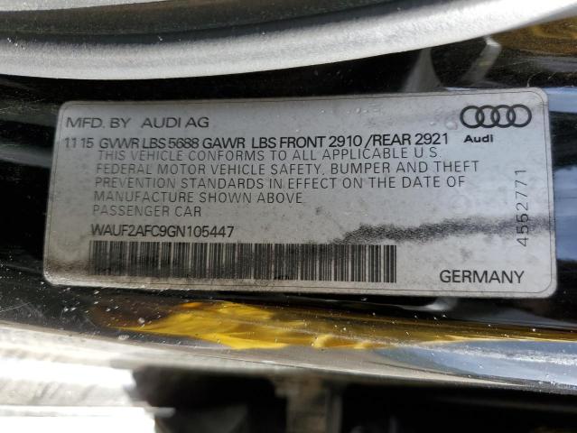 2016 AUDI S6 PREMIUM WAUF2AFC9GN105447