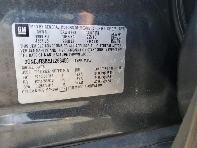 2018 CHEVROLET TRAX PREMI 3GNCJRSB5JL263450