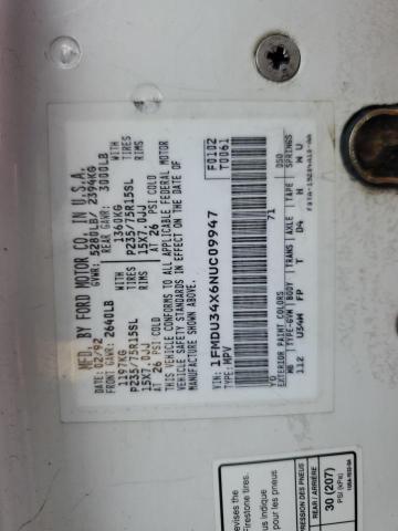 1992 Ford Explorer VIN: 1FMDU34X6NUC09947 Lot: 45016554