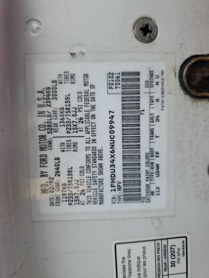 1FMDU34X6NUC09947 1992 Ford Explorer