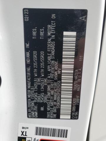 VIN 5TDKDRBH2PS025056 2023 Toyota Highlander, L no.13