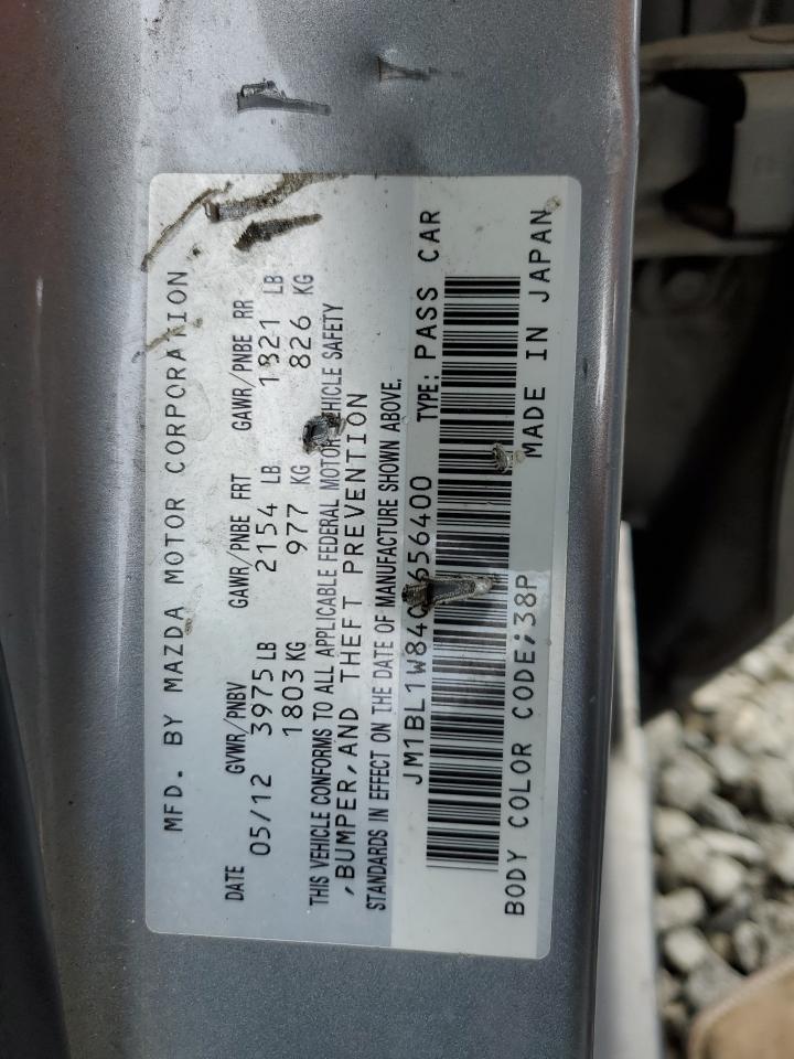 JM1BL1W84C1656400 2012 Mazda 3 I