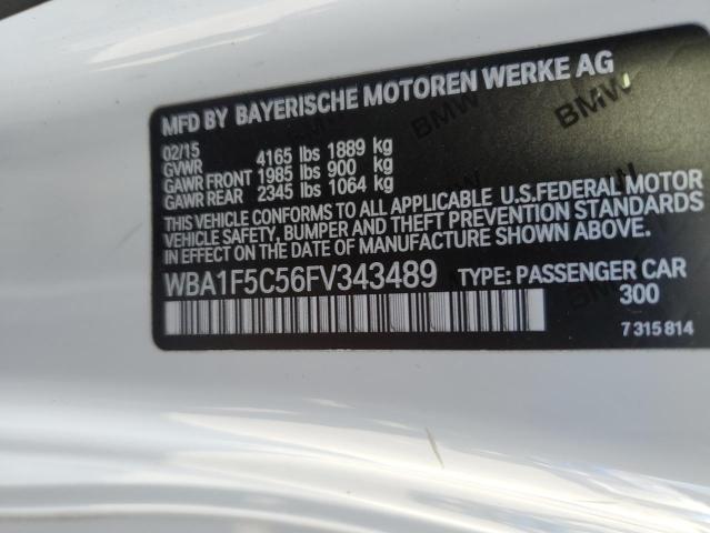 VIN WBA1F5C56FV343489 2015 BMW 2 Series, 228 I no.12