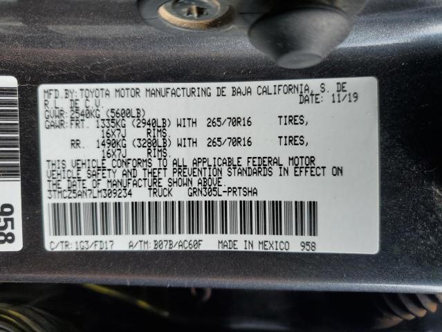 2020 TOYOTA TACOMA DOU - 3TMCZ5AN7LM309234