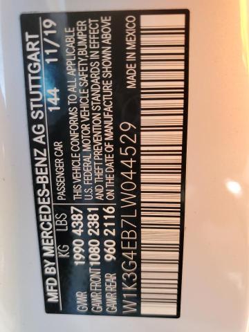 2020 MERCEDES-BENZ A 220 W1K3G4EB7LW044529