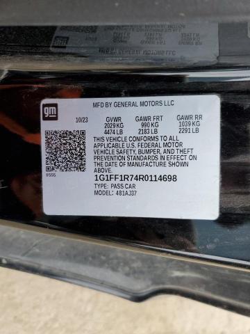 2024 CHEVROLET CAMARO LT1 1G1FF1R74R0114698