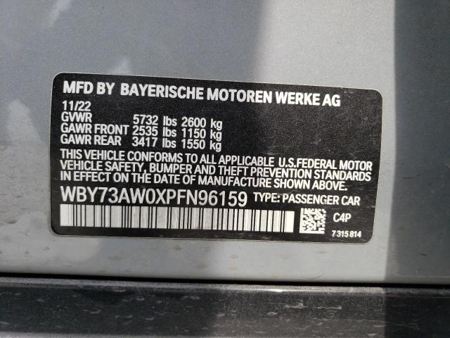 2023 BMW I4 EDRIVE4 WBY73AW0XPFN96159