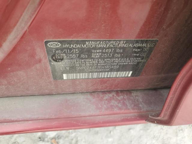 2015 Hyundai Sonata Se VIN: 5NPE24AF7FH185489 Lot: 44213904