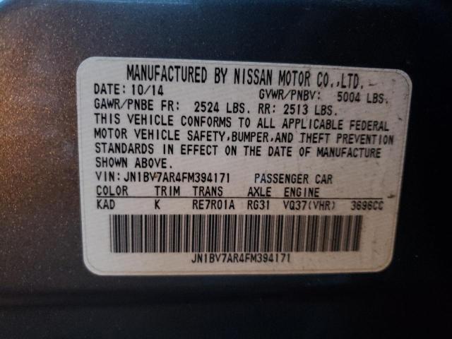 2015 INFINITI Q50 BASE JN1BV7AR4FM394171