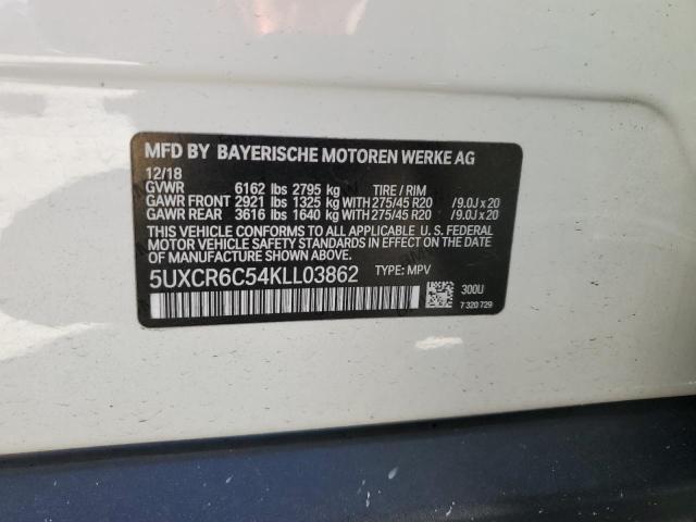 5UXCR6C54KLL03862 2019 BMW X5, photo no. 13