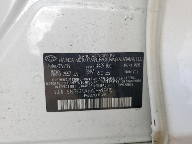 2018 HYUNDAI SONATA SPO 5NPE34AFXJH697415