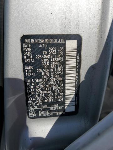 2015 NISSAN JUKE S - JN8AF5MR5FT510428