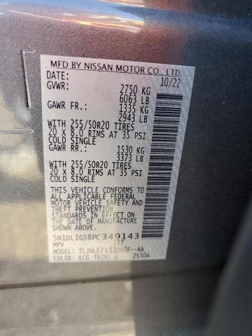 2023 INFINITI QX60 SENSO 5N1DL1GS8PC349143