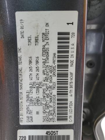 2019 TOYOTA TACOMA DOU - 5TFCZ5ANXKX181810