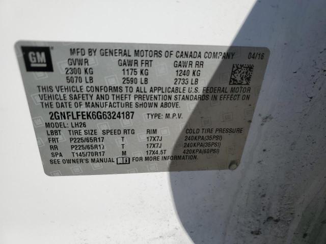 2016 CHEVROLET EQUINOX LT - 2GNFLFEK6G6324187