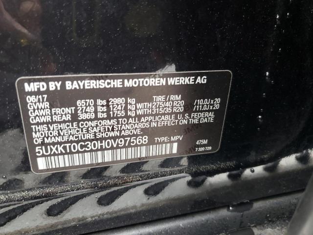 5UXKT0C30H0V97568 2017 BMW X5, photo no. 12