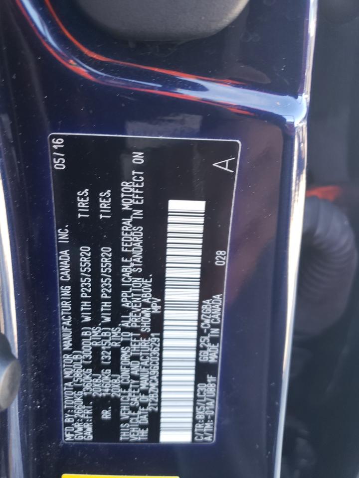 2T2BZMCA9GC036291 2016 Lexus Rx 350 Base