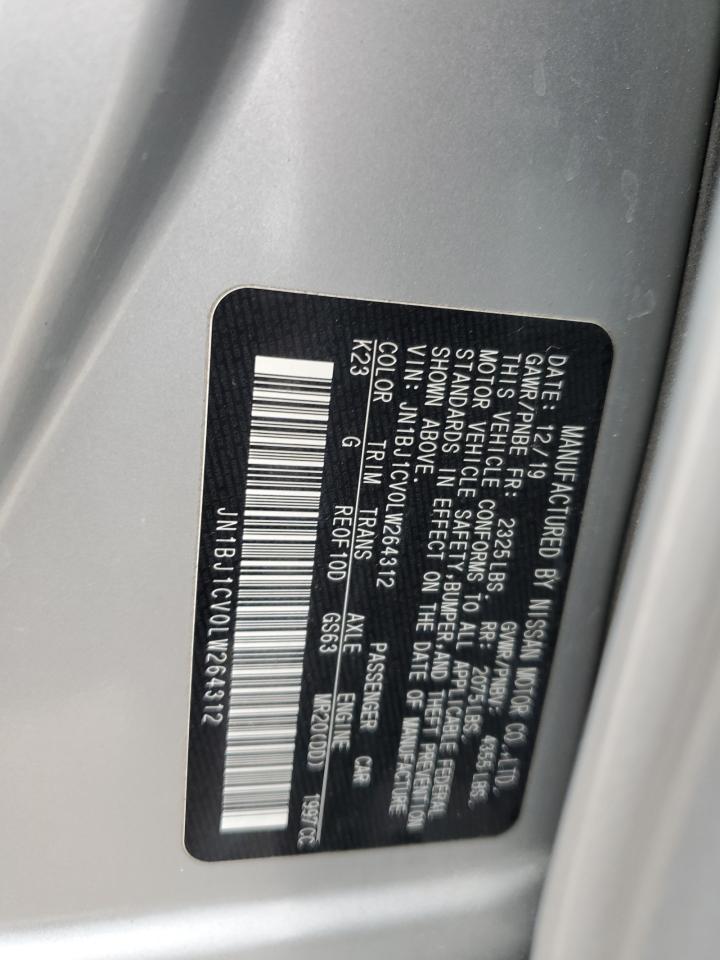 VIN: JN1BJ1CV0LW264312 2020 NISSAN ROGUE