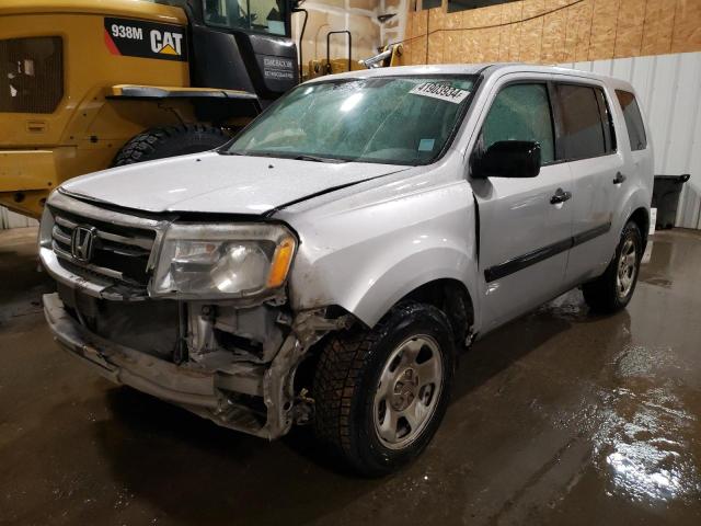 Lot #2441457803 2014 HONDA PILOT LX salvage car