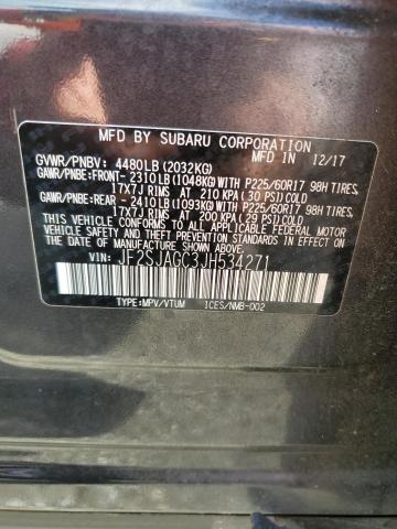 2018 SUBARU FORESTER 2 JF2SJAGC3JH534271