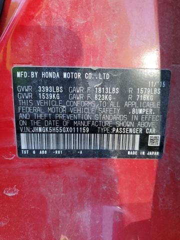 2016 HONDA FIT LX - JHMGK5H55GX011159