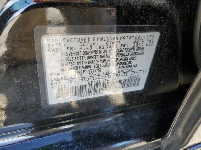 2018 NISSAN SENTRA S 3N1AB7AP1JY279164