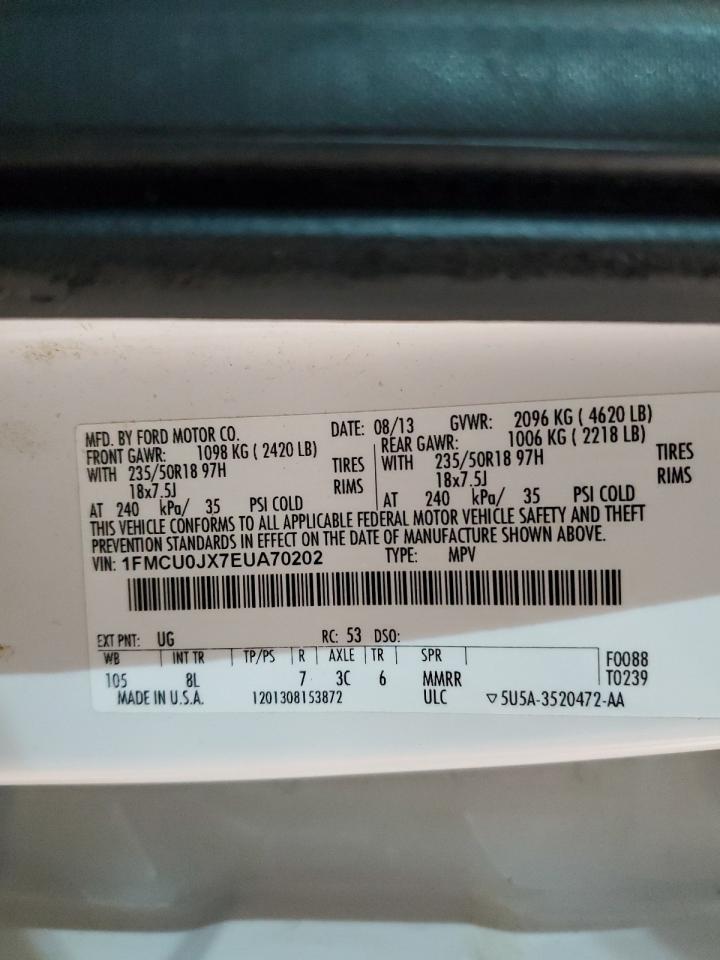 1FMCU0JX7EUA70202 2014 Ford Escape Titanium