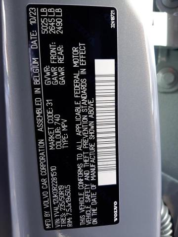 2024 VOLVO XC40 CORE - YV4L12UK0R2281510