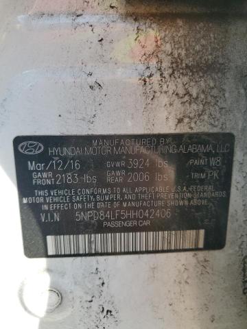 2017 HYUNDAI ELANTRA SE 5NPD84LF5HH042406