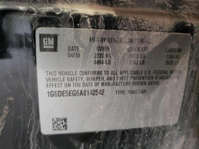 2010 Cadillac Cts Luxury Collection VIN: 1G6DE5EG6A0142542 Lot: 44827674