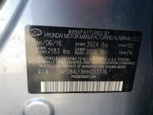 2017 HYUNDAI ELANTRA SE - 5NPD84LF8HH003776