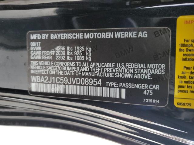 VIN WBA2J1C59JVD08954 2018 BMW 2 Series, 230I no.12