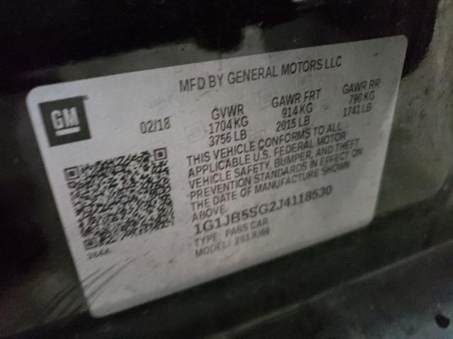 2018 CHEVROLET SONIC LS 1G1JB5SG2J4118530