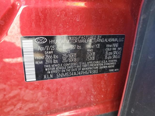 2023 HYUNDAI SANTA FE S 5NMS34AJ4PH574383
