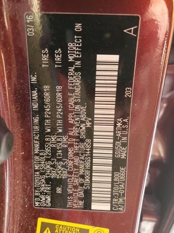 2016 TOYOTA HIGHLANDER 5TDKKRFH8GS144858