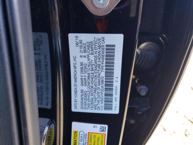 2018 HONDA ACCORD SPO 1HGCV1F32JA198910