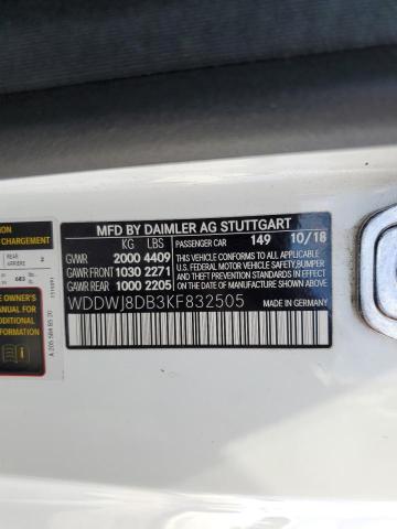 2019 MERCEDES-BENZ C 300 WDDWJ8DB3KF832505