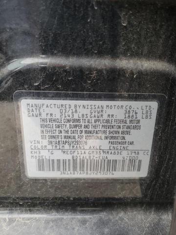 2018 NISSAN SENTRA S 3N1AB7AP8JY293076