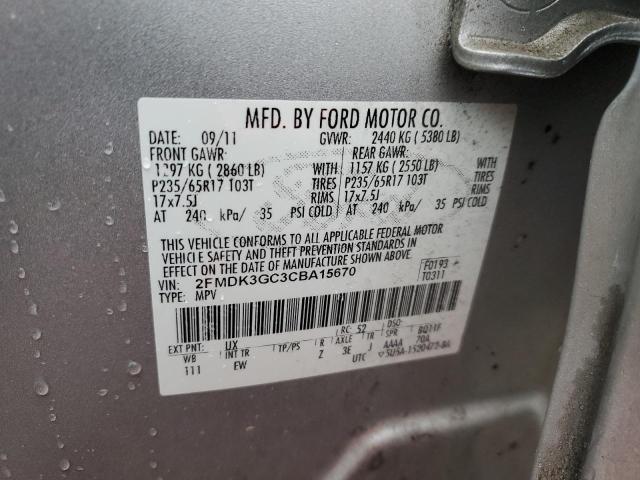 2012 Ford Edge Se VIN: 2FMDK3GC3CBA15670 Lot: 43208514