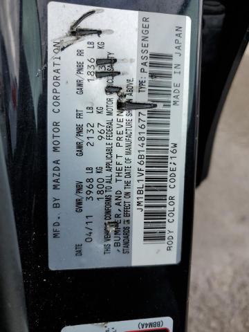 2011 Mazda 3 I VIN: JM1BL1VF6B1481677 Lot: 44125744