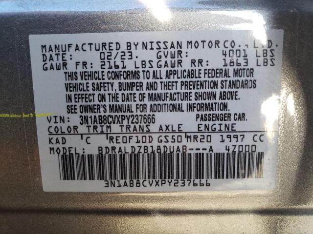 2023 NISSAN SENTRA SV 3N1AB8CVXPY237666