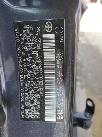 2015 TOYOTA PRIUS JTDKN3DU5F0439244