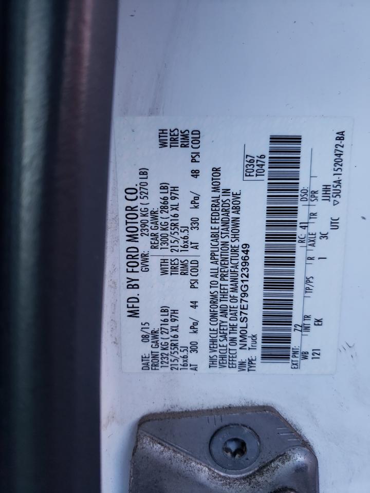 NM0LS7E79G1239649 2016 Ford Transit Connect Xl