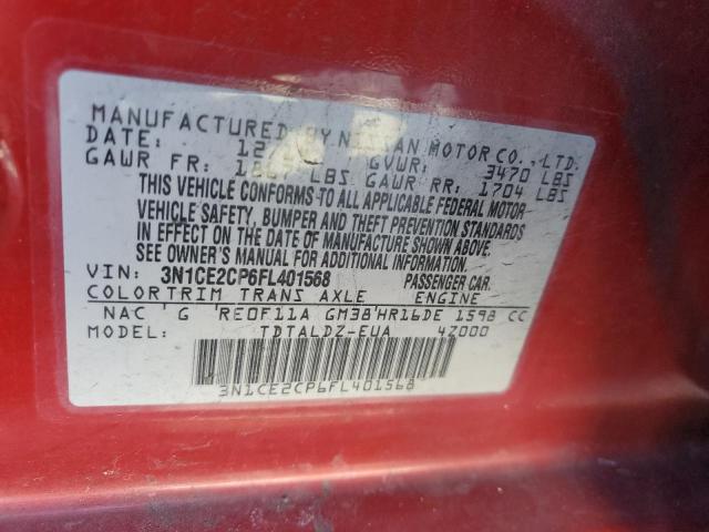 2015 Nissan Versa Note S VIN: 3N1CE2CP6FL401568 Lot: 41568094