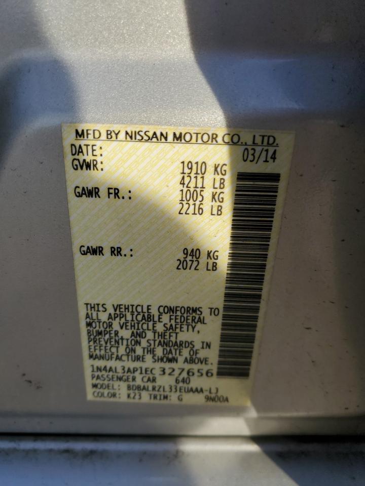 1N4AL3AP1EC327656 2014 Nissan Altima 2.5