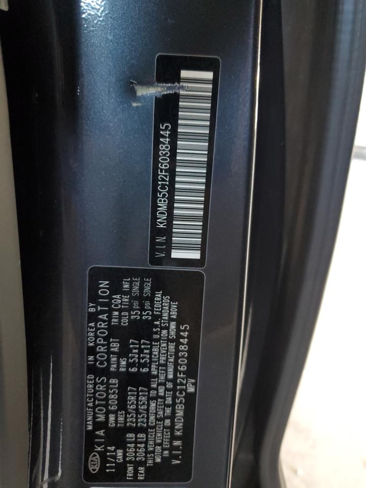 KNDMB5C12F6038445 2015 Kia Sedona Lx