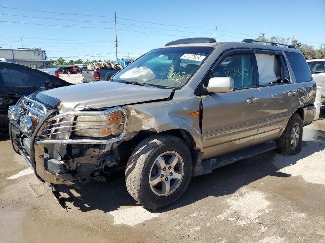 Lot #2459775107 2007 HONDA PILOT EXL salvage car